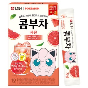 담터 포켓몬 콤부차 자몽, 5g, 10개입, 1개