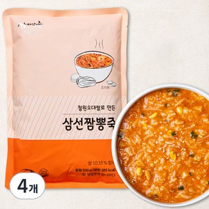 서울마님죽 삼선 짬뽕죽 (냉장), 500g, 4개