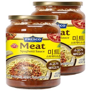 오뚜기 프레스코 미트 스파게티소스, 600g, 2개