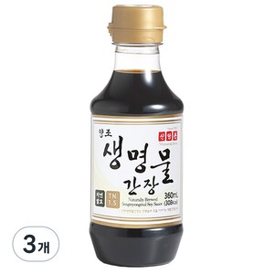 신앙촌 양조 생명물간장, 360ml, 3개