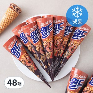 롯데웰푸드 월드콘 초코 아이스밀크 (냉동), 160ml, 48개