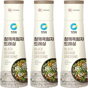 청정원 참깨흑임자 드레싱, 300g, 3개