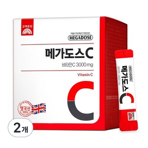 메가도스 비타민C 3000mg, 180g, 2개