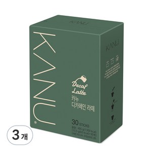 카누 디카페인 라떼 스틱커피, 13.5g, 30개입, 3개