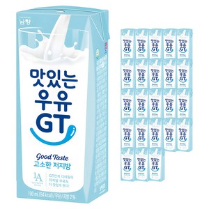 맛있는우유GT 고소한 저지방 멸균우유, 190ml, 24개