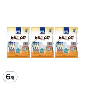 동원뉴트리플랜 고양이 뉴트리 스틱 간식, 혼합맛(참치 /닭가슴살), 280g, 6개