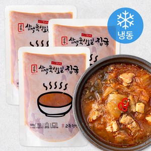 교동전선생 삼백육십오일 집국 김치찌개 (냉동), 500g, 3개