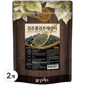 컬러푸드 검은콩 검은깨 선식, 500g, 2개