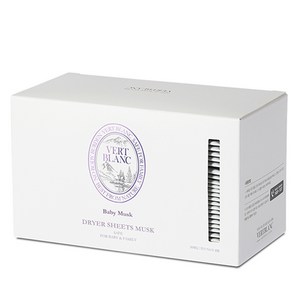 베르블랑 드라이 건조기시트 섬유유연제 머스크향, 30매, 1개