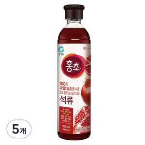 홍초 석류 음용식초, 900ml, 5개