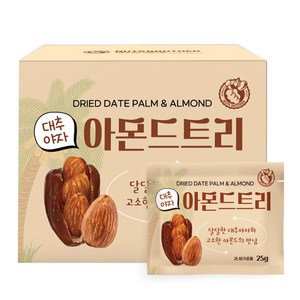 너츠브라더 대추야자 한줌 아몬드트리, 5개, 25g