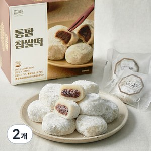 떡편 갓 만든 통팥 찹쌀떡 15개입, 900g, 2개