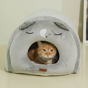 더플래 쿨쿨냥 고양이 숨숨집 하우스, 그레이