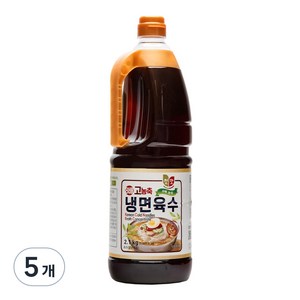 첫맛 8배 고농축 냉면육수, 2.1kg, 5개