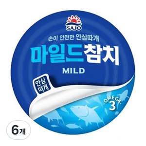 사조 마일드 참치, 150g, 6개