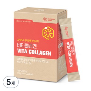 대상웰라이프 비타콜라겐, 60g, 5개