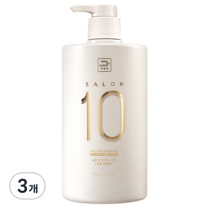 미쟝센 살롱 10 단백질 샴푸 손상 모발용 플라워향, 990ml, 3개