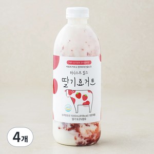 어니스트밀크 딸기 요거트, 1L, 1개입, 4개