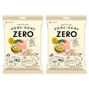 롯데제과 제로 후르츠 젤리, 238g, 2개