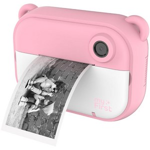 마이퍼스트 프린트 인스타 어린이 프린트 카메라 핑크 MFC-21, 1개, 핑크컬러 (32G SD카드+인화지 3롤 포함)
