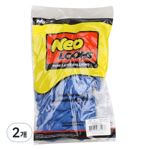 네오텍스 30cm 라운드풍선 50p, 스탠다드 미드블루, 2개