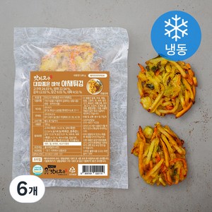 맛의고수 대파품은 바삭 야채튀김 (냉동), 180g, 6개