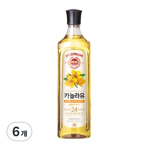 해표 카놀라유, 900ml, 6개