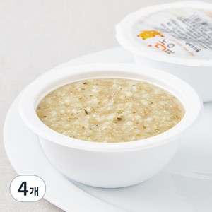 짱죽 중기 8개월 부터 이유식 죽, 혼합맛(한우 / 두부), 200g, 4개