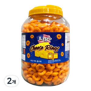 리고 치즈링 콘스낵, 430g, 2개