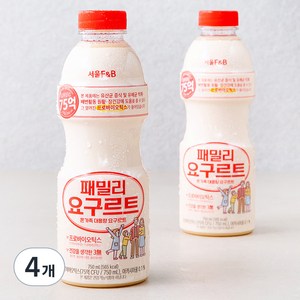 서울에프엔비 패밀리요구르트, 750ml, 4개