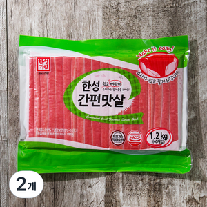 한성기업 간편 맛살 40개입, 1.2kg, 2개