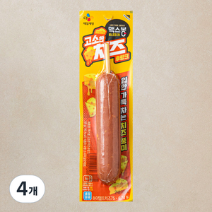 맥스봉 고소한 치즈 후랑크, 65g, 4개