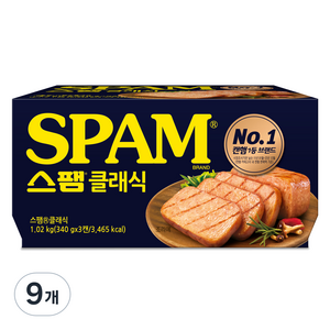 스팸 클래식, 340g, 9개