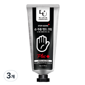 더블유피부연구소 스탑에이징 손주름 핸드크림 플러스, 60g, 3개