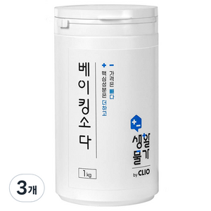 크리오 생활물가 베이킹소다 다목적 세정제, 1kg, 3개