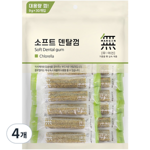 무마진 강아지 소프트 덴탈껌 30p, 클로렐라, 270g, 4개