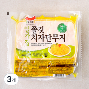 일가집 쫄깃치자단무지, 1kg, 3개