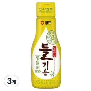 샘표 일편단심 통들깨 들기름, 200ml, 3개