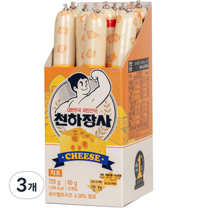 천하장사 소시지 치즈, 720g, 3개