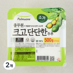 풀무원 크고 단단한 두부, 500g, 2개