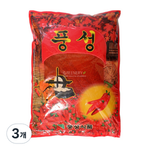 풍성 반찬용 고추가루, 1kg, 3개