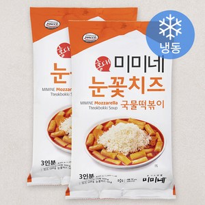 미미네 눈꽃치즈 국물떡볶이 (냉동), 620g, 2봉