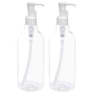 홈앤라이프 디스펜서 용기+캡 500ml, 용기(투명), 캡(오일펌프), 2개