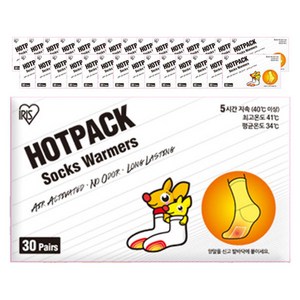 아이리스 캥커루 양말용 핫팩 28g, 30개