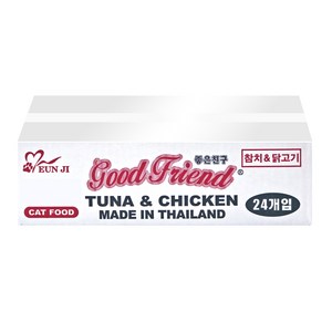 굿프랜드 고양이캔 참치 85g, 참치 + 닭고기, 24개입