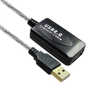 마하링크 USB 2.0 연장 리피터 무전원 케이블, 1개, 20m