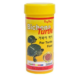 핑퐁 비치나 터틀 거북이 사료, 1개, 300ml