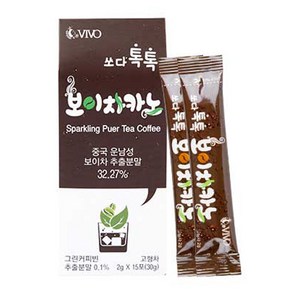 비보 쏘다 톡톡 보이차카노, 2g, 15개입, 1개