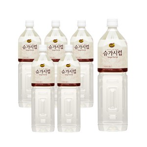 (주)동서 리치스 슈가시럽, 1.5L, 6개