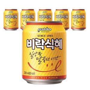 팔도 비락식혜, 238ml, 6개